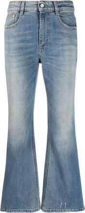 Stella McCartney Flared Jeans - Dames - Cropped Jeans - Blauw - W26 - Katoen - Jeans