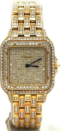 Cartier Pre-owned Cartier Panthere Quartz Diamond Ladies Watch WF3072B9PVE