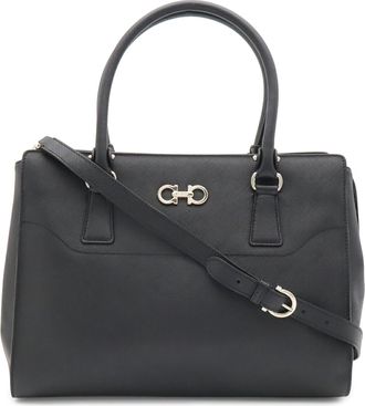 Ferragamo Black Leather Tote Bag (Pre-Owned)