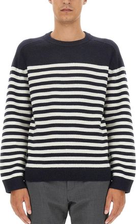 Theory Striped Shirt-Uomo