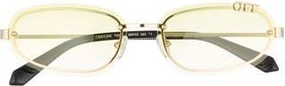 Off-white Miami Gradient Oval Sunglasses in Gold Gradient Green at Nordstrom Rack