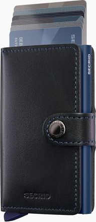 Secrid Mens Secrid SECRID MINI WALLET BLACK/NAVY - Black/Blue - Size: 1 size