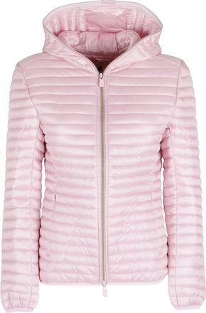 Save The Duck Pink Alexa Hooded Quilted Polyester Down Jacket