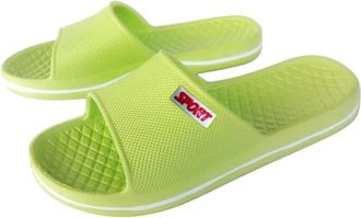 Generic Unisex Slip On Slippers for Women/Men Non-Slip Light Weight Flat Slide Sandals Shower Sandals House Arch Support Comfy Soft Flip Flop Shoes for Indoor