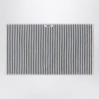 Tekla White striped towel 50x90