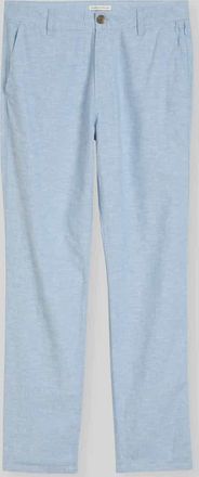 Tom Tailor Regular Fit Chino aus Leinen-Baumwolle-Mix in Hellblau, Gr&ouml;&szlig;e 32/34