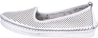 Andrea Conti Slipper ANDREA CONTI, Damen, Gr. 38, weiss (wei&szlig;), Glattleder, Leder, Schuhe Slipper