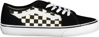 Vans Mens Court Suede Checkerboard Sneaker - Black - Size EU 44