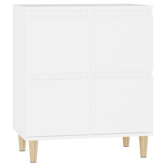 vidaXL Aparador De Madera Contrachapada Blanco 60x35x70 Cm Vidaxl