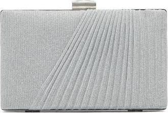 Lady Couture Suzie Glitter Clutch in Silver at Nordstrom Rack