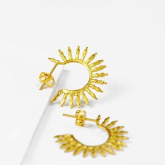 Ottoman Hands Aylin Hoop Earrings in Brass at Nordstrom