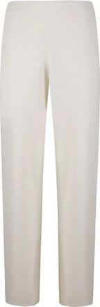 Majestic Filatures Rechte broek - Dames - Straight fit broeken - Beige - L - Broeken