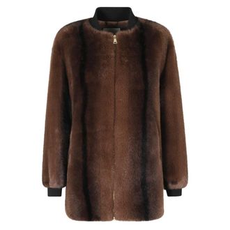 Ermanno Scervino Faux Fur & Shearling Jackets - female - Ermanno Scervino - Faux Fur & Shearling Jackets - Brown - XS - Jackets
