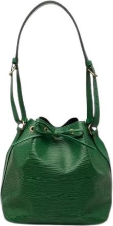 Louis Vuitton Pre-owned Petit Noe - Dames - Vintage Tas - Groen - ONE Size - Leer - Vintage