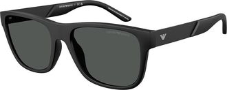 Emporio Armani EA4243F Asian Fit 5001T3 Mens Sunglasses Black Size 57