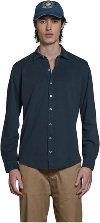 IMPURE Riley Shirt - Heren - Casual Overhemden - Blauw - XL - Katoen - Overhemden