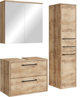 Badplaats Set Mueble Bajo Lavabo Florence 60 X 35 Cm - Roble Casta&ntilde;o - Mue