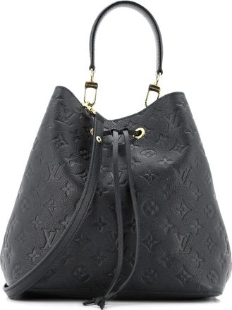 Louis Vuitton NeoNoe Handbag Monogram Empreinte Leather MM bucket bag - Nero