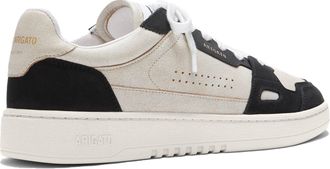 Axel Arigato Mens Sneakers Dice Lo Beige-Black Upper: Leather-Suede Trainers Beige/black Leather/suede