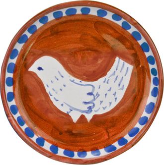 Arcucci feather orange saucer bread &oslash;17 cm