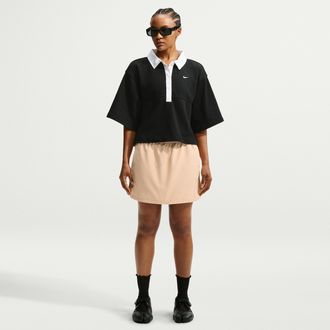 Nike Womens Nike Sportswear Mid-Rise Mini Skirt in Brown | IF0556-286