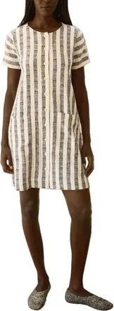Ace & Jig Nat Button Front Mini Shift Dress in Sketch at Nordstrom, Size Xx-Small