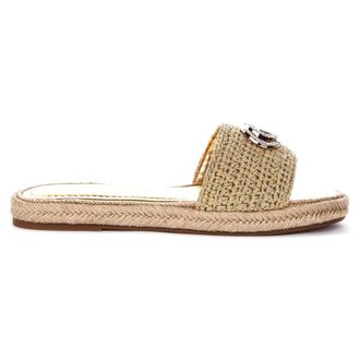 Guess Kaylis Logo Sandals - female - Guess - Sliders - Yellow - 5 UK - Shoes