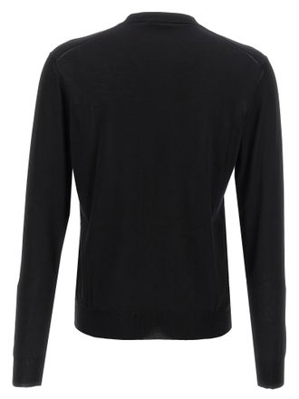 Prada Silk Crew Neck Sweater - Black