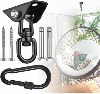 OEM Gancho De Techo Para Silla Colgante Giratoria De 360&deg;, Columpio, Suspensi&oacute;n, Gancho Con Tornillo Para Hormig&oacute;n, Madera, &Aacute;rea De Juegos, Terraza, Silla