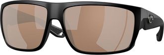 Costa 6S9129 Fly Line Polarized 912904 Mens Sunglasses Black Size 64