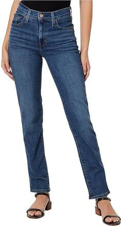 Levi's 724 High-Rise Straight Womens Jeans Way Way Back : 27 30, Cotton/Denim/Polyester