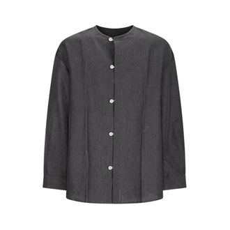 Jacquemus Casual Shirts, male, Gray, Size: M La Chemise Pastro
