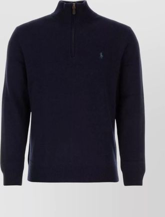 Polo Ralph Lauren wool ribbed quarter-zip jumper