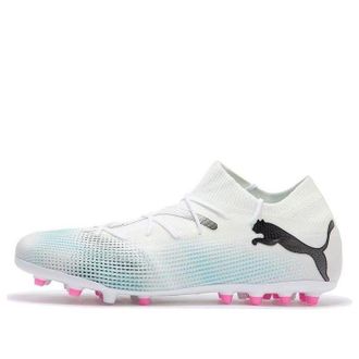 Puma Future 7 Match MG Cleats White Blue Pink 107719-01