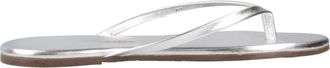 Tkees Metallics Flip Flop - Dames - Slippers - Grijs - 41 EU - Leer - Schoenen