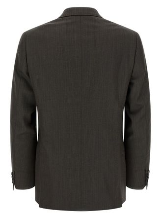 Brioni Mens Brown Wool Two-Piece Suit