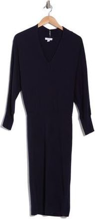 Reiss Sally Long Sleeve Midi Sweater Dress in Navy at Nordstrom Rack, Size Medium