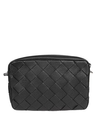 Bottega Veneta Black Intrecciato Crossbody Bag