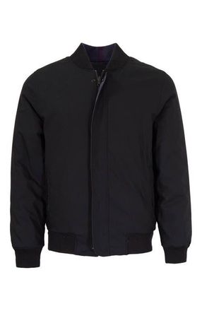 Lords of Harlech Jenkin Reversible Bomber Jacket in Black at Nordstrom, Size Xx-Large