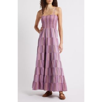 FRNCH Lilaea Tiered Cotton Maxi Dress in Lilas Lilac at Nordstrom, Size X-Small