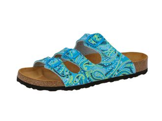 Lico Pantolette LICO Pantolette Bioline Lady Power, Damen, Gr. 36, gr&uuml;n (bunt), Synthetik, Schuhe Pantolette