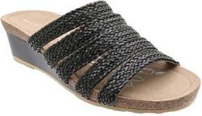 David Tate Fabiana Platform Wedge Slide Sandal in Black at Nordstrom Rack, Size 10