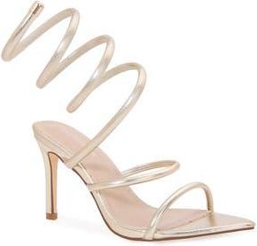 Berness Ankle Wrap Sandal in Gold at Nordstrom Rack, Size 6.5