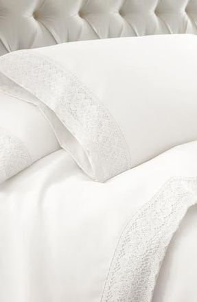 Modern Threads Crochet Lace 4-Piece Sheet Set in White at Nordstrom Rack, Size California King