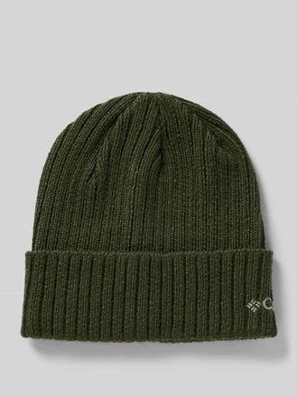 Columbia Beanie mit Label-Stitching in Oliv, Gr&ouml;&szlig;e 1