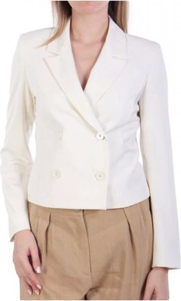 Marella Dames, Jassen, Beige, Maat: S