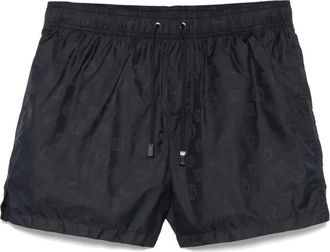 Giorgio Armani tonal-logo swim shorts - men - Polyamide/Polyamide/Polyester/Polyester - 46 - Blue
