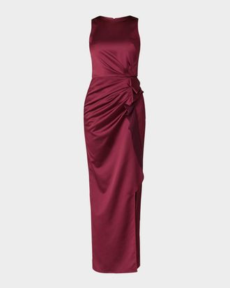 Shoshanna Satin Column Dress