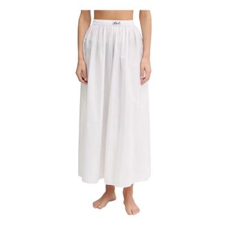 Karl Lagerfeld Falda Larga DNA - Skirts - Mujer - Blanco - XL