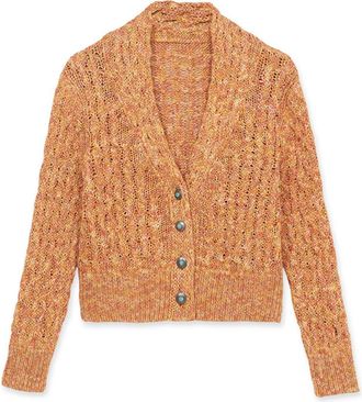 Fortela Lola Knit Cardigan in Orange at Nordstrom, Size X-Small